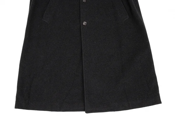 コムデギャルソン オムプリュスCOMME des GARCONS HOMME PLUS メルトンウールステンカラーコート グレーM K-87773_013