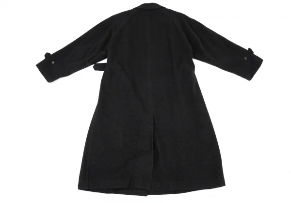 コムデギャルソン オムプリュスCOMME des GARCONS HOMME PLUS メルトンウールステンカラーコート グレーM K-87773_016