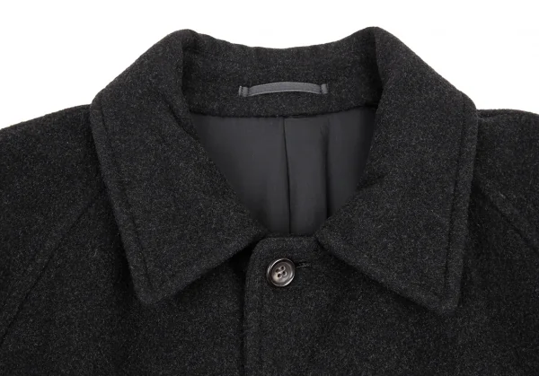 コムデギャルソン オムプリュスCOMME des GARCONS HOMME PLUS メルトンウールステンカラーコート グレーM K-87773_004