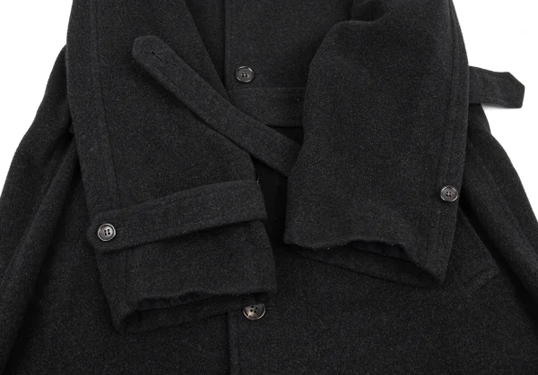 コムデギャルソン オムプリュスCOMME des GARCONS HOMME PLUS メルトンウールステンカラーコート グレーM K-87773_007