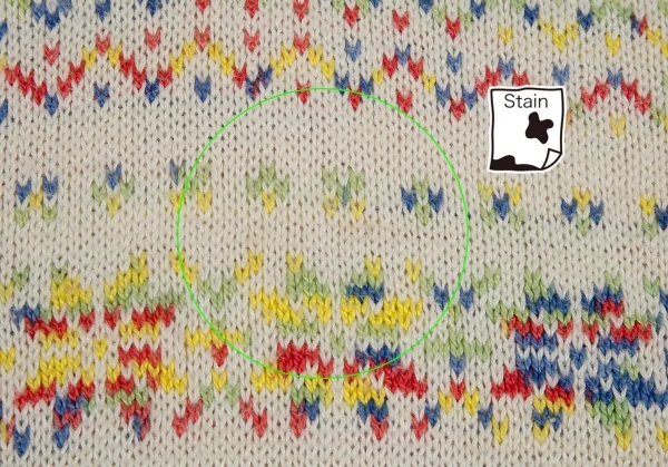 ケンゾーKENZO Vネックボーダージャガードニットセーター アイボリー他XL位 K-87783_010
