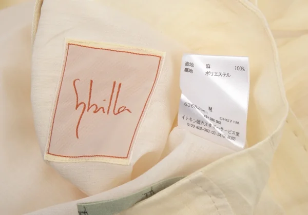 シビラSybilla リネンタックワイドパンツ クリームM K-87841_012