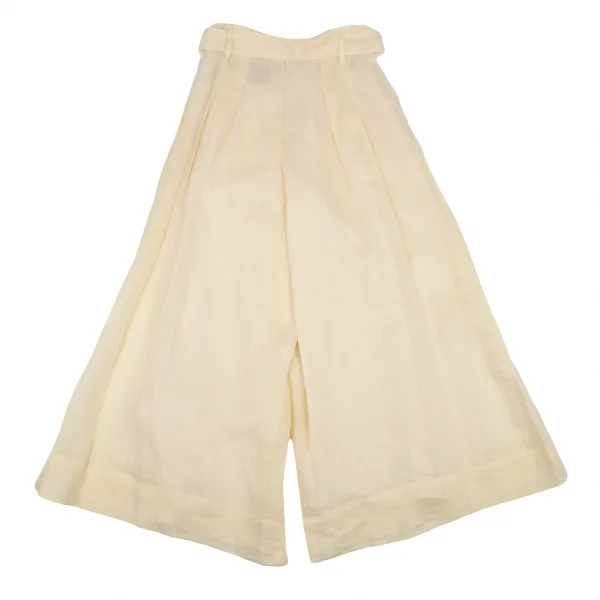 シビラSybilla リネンタックワイドパンツ クリームM K-87841_008