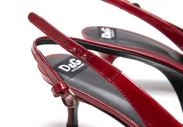 ディーアンドジーD&G エナメルベルトパンプス ワインレッド39(25位) K-87871_010