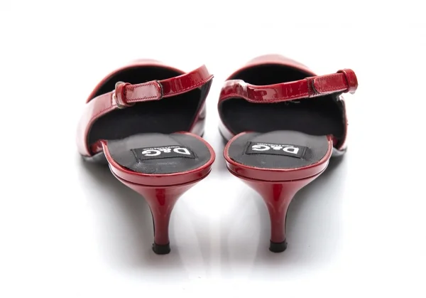 ディーアンドジーD&G エナメルベルトパンプス ワインレッド39(25位) K-87871_011