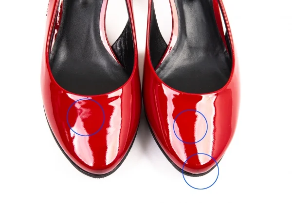 ディーアンドジーD&G エナメルベルトパンプス ワインレッド39(25位) K-87871_003