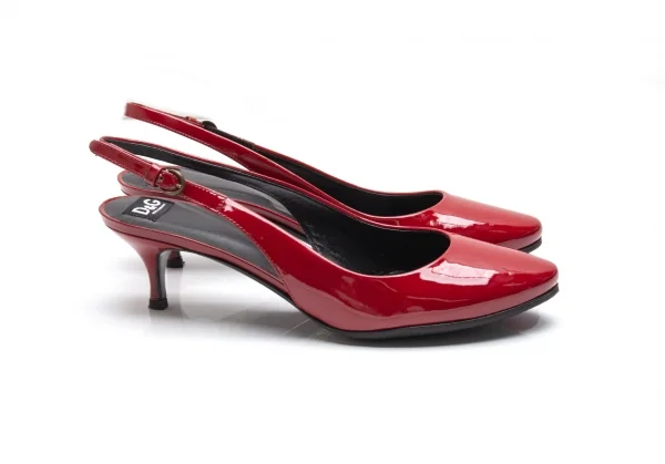 ディーアンドジーD&G エナメルベルトパンプス ワインレッド39(25位) K-87871_008