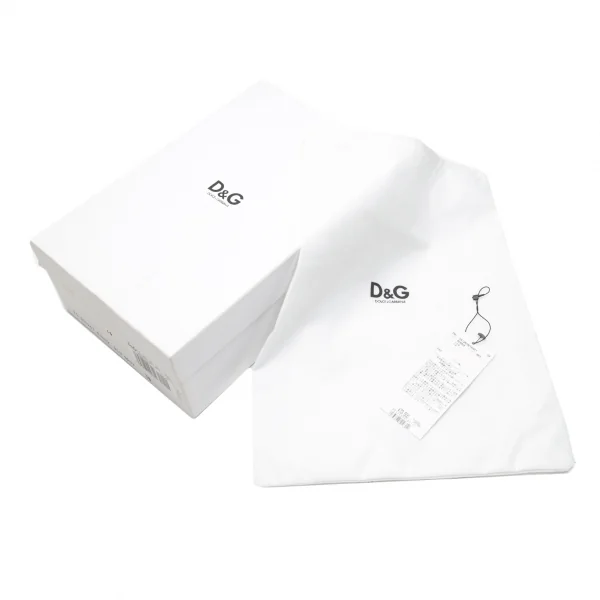 ディーアンドジーD&G チャンキーヒールベルトパンプス 紺38(24.5位) K-87872_014