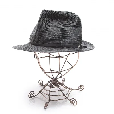 ワイズY's 革ベルトストローハット