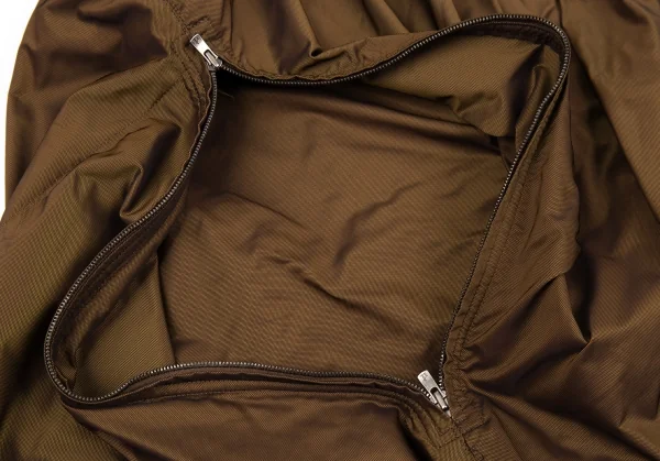 イッセイミヤケISSEY MIYAKE メタリック変形ジップデザインジャケット カーキゴールド2 K-88000_013