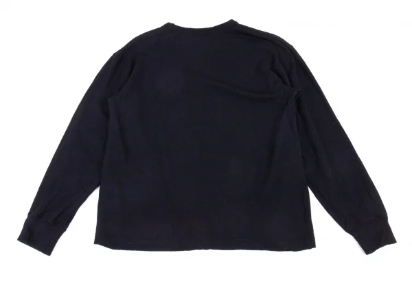 コムデギャルソンオムCOMME des GARCONS HOMME ウールカットソー 紺M位 K-88080_010