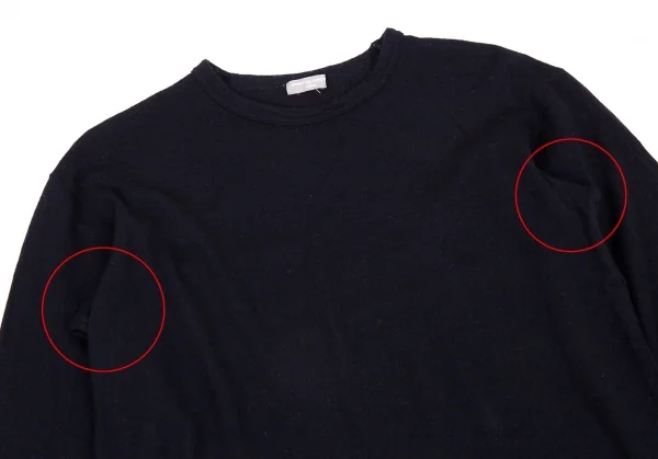 コムデギャルソンオムCOMME des GARCONS HOMME ウールカットソー 紺M位 K-88080_002