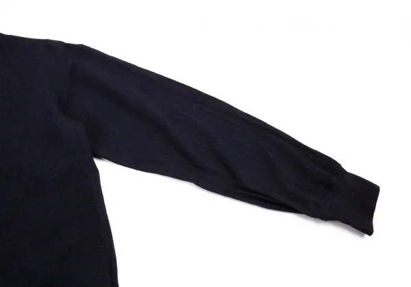 コムデギャルソンオムCOMME des GARCONS HOMME ウールカットソー 紺M位 K-88080_006