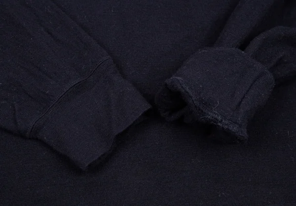 コムデギャルソンオムCOMME des GARCONS HOMME ウールカットソー 紺M位 K-88080_007