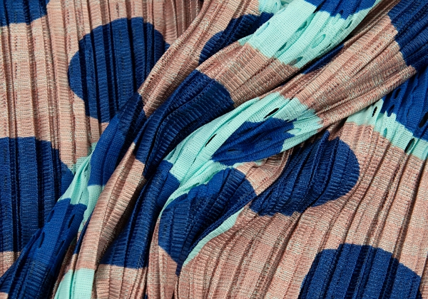 プリーツプリーズPLEATS PLEASE ドットプリントメッシュプリーツ