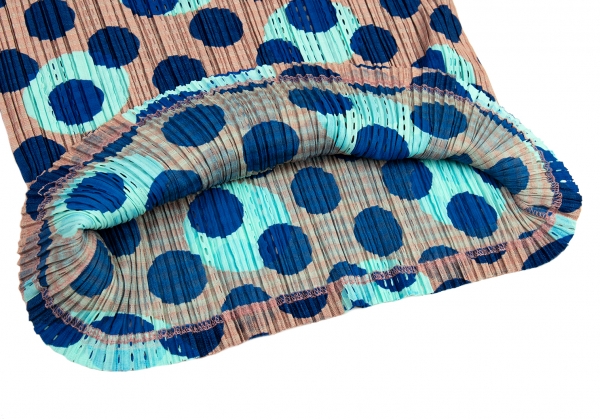プリーツプリーズPLEATS PLEASE ドットプリントメッシュプリーツ