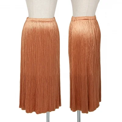 プリーツプリーズPLEATS PLEASE ベロアプリーツスカート