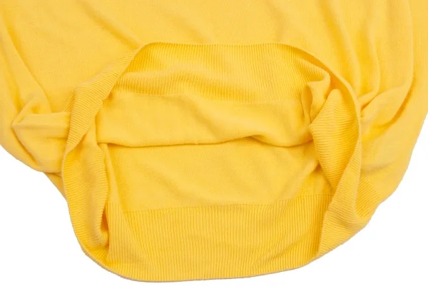 メゾンマルタンマルジェラMaison Martin Margiela 1 レーヨン深Vネックニット 黄M K-88266_008