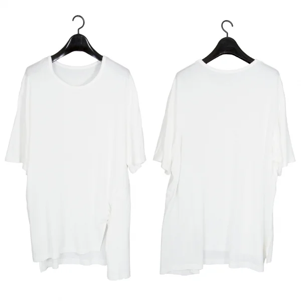 グラウンド ワイGround Y ヘムツイステッドビッグシルエットTシャツ 白3 K-88277_001