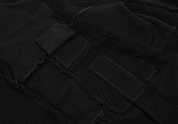 ヨウジヤマモト プールオムYohji Yamamoto POUR HOMME パッチワーク切替デザインスウェット 黒3 K-88291_005