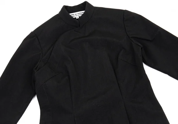 コムコム コムデギャルソンCOMME des GARCONS ナイロンスナップボタンチャイナジャケット 黒S K-88299_003