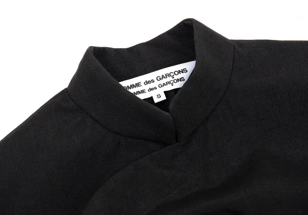 コムコム コムデギャルソンCOMME des GARCONS ナイロンスナップボタンチャイナジャケット 黒S K-88299_004