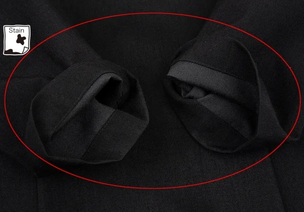 コムコム コムデギャルソンCOMME des GARCONS ナイロンスナップボタンチャイナジャケット 黒S K-88299_007