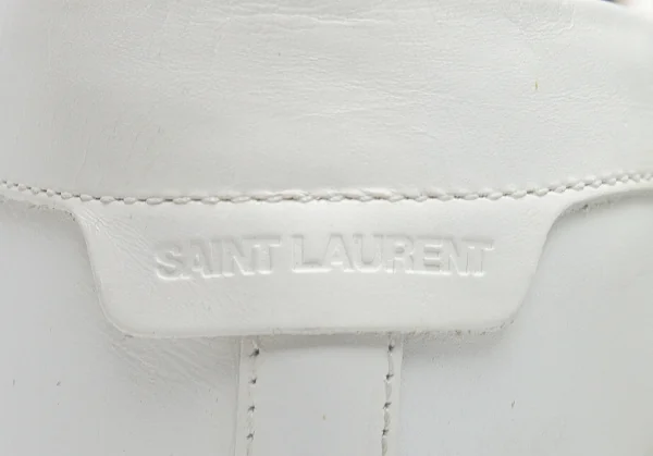 サンローランパリSAINT LAURENT PARIS スタッズレザースニーカー 白40(25位) K-88308_006