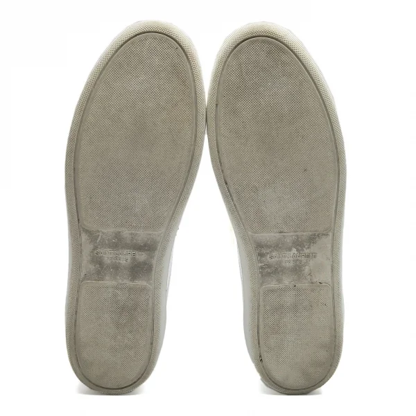 サンローランパリSAINT LAURENT PARIS スタッズレザースニーカー 白40(25位) K-88308_007