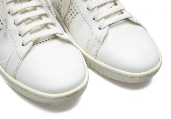 サンローランパリSAINT LAURENT PARIS スタッズレザースニーカー 白40(25位) K-88308_009