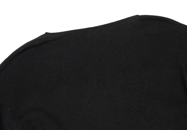 プランテーションPlantation コットンレーヨンニットトップス 黒M K-88309_010