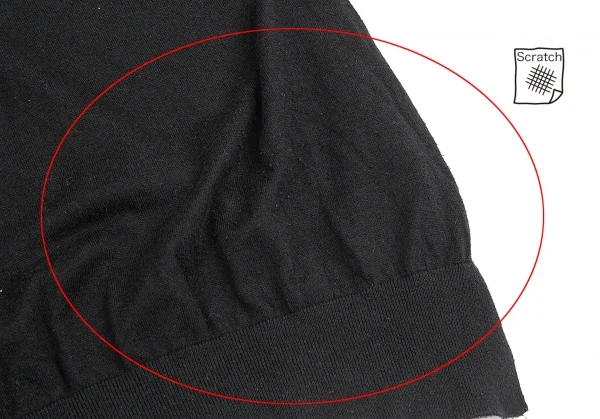 プランテーションPlantation コットンレーヨンニットトップス 黒M K-88309_012