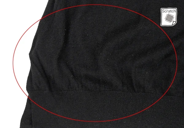 プランテーションPlantation コットンレーヨンニットトップス 黒M K-88309_013