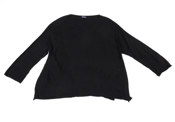 プランテーションPlantation コットンレーヨンニットトップス 黒M K-88309_002