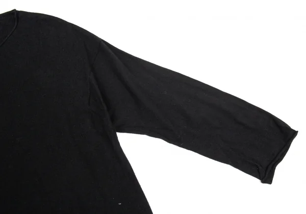 プランテーションPlantation コットンレーヨンニットトップス 黒M K-88309_005