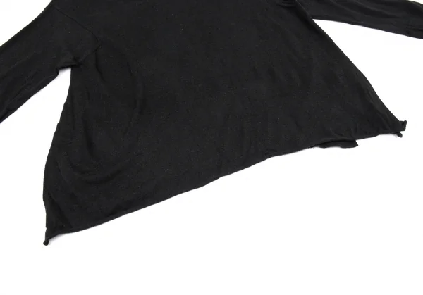 プランテーションPlantation コットンレーヨンニットトップス 黒M K-88309_007