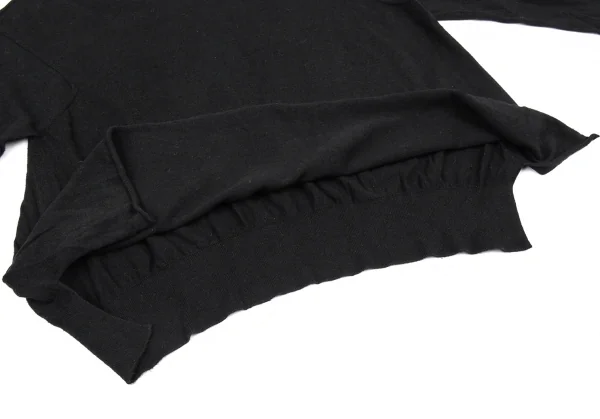 プランテーションPlantation コットンレーヨンニットトップス 黒M K-88309_008