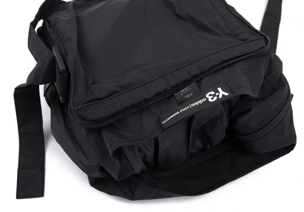 ワイスリーY-3 ナイロンポケットデザインビッグシルエットパーカー 黒2XL K-88354_017