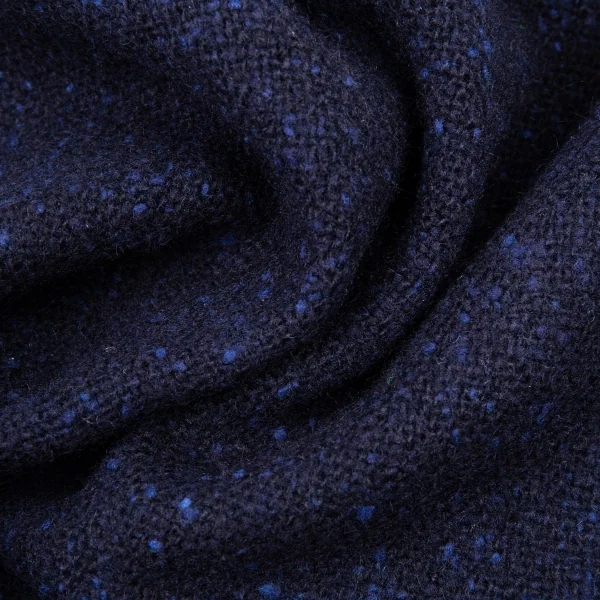 コムデギャルソン フランスCOMME des GARCONS FRANCE ネップツイードラップデザインスカート 紺S K-88371_015