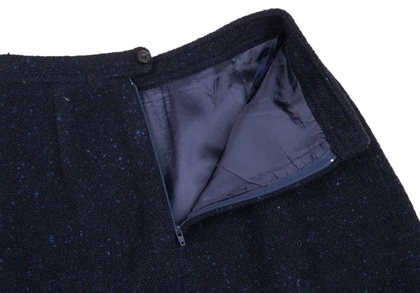 コムデギャルソン フランスCOMME des GARCONS FRANCE ネップツイードセットアップスーツ 紺S K-88372_017