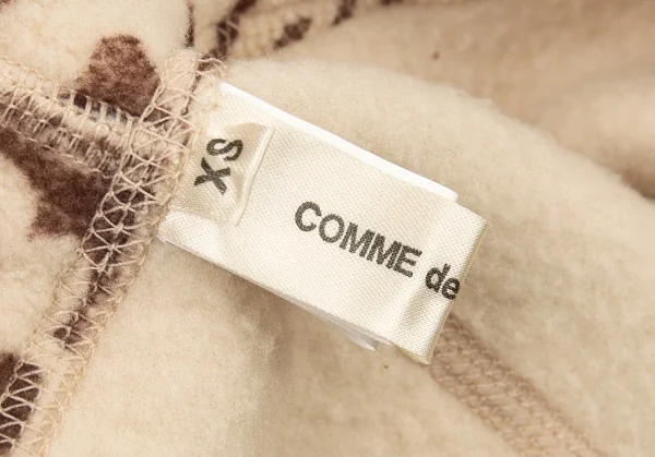 コムデギャルソンCOMME des GARCONS ダマスクプリントフリースレギンス ベージュ茶XS K-88383_010