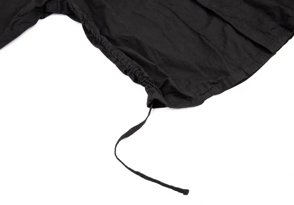 ヨウジヤマモト プールオムYohji Yamamoto POUR HOMME 製品染めコットンサイドシャーリングラグランジャケット 黒3 K-88417_008