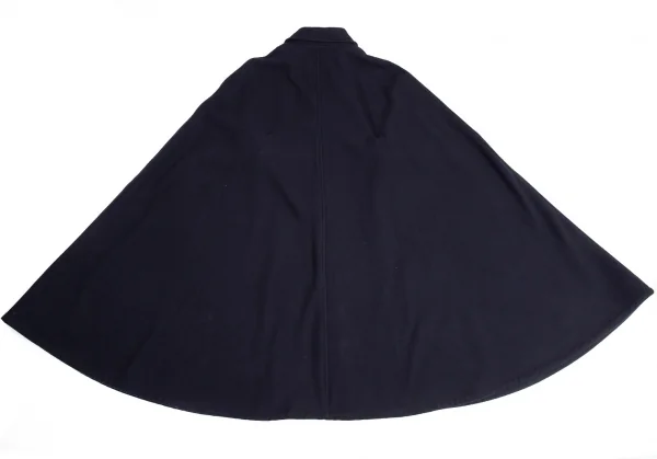 ヨウジヤマモト プールオムYohji Yamamoto POUR HOMME ウールモッサマントコート 紺3 K-88419_015