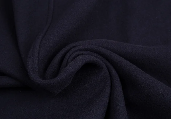 ヨウジヤマモト プールオムYohji Yamamoto POUR HOMME ウールモッサマントコート 紺3 K-88419_018