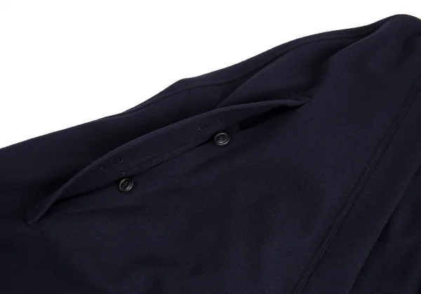 ヨウジヤマモト プールオムYohji Yamamoto POUR HOMME ウールモッサマントコート 紺3 K-88419_006