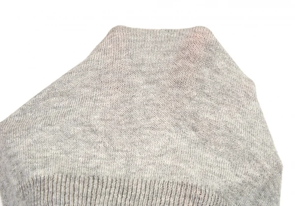 ヨウジヤマモト ファムYohji Yamamoto FEMME カシミヤ混コットンパフスリーブワンピース グレー2 K-88447_010