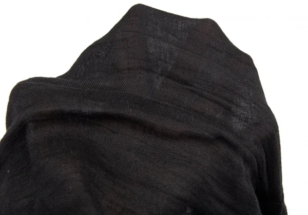 ヨウジヤマモト ファムYohji Yamamoto FEMME リネンキュプラデザインブラウス 黒1 K-88452_015