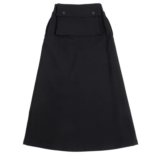 Y's Wool Nylon Stretch Pocket Skirt K-88467_013