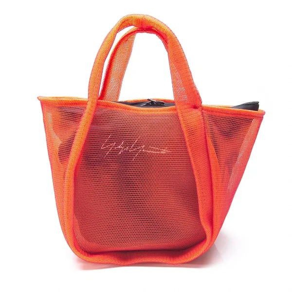 ヨウジヤマモト ファムYohji Yamamoto FEMME メッシュレイヤードバッグ 赤オレンジ K-88500_001
