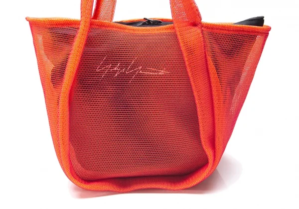 ヨウジヤマモト ファムYohji Yamamoto FEMME メッシュレイヤードバッグ 赤オレンジ K-88500_002